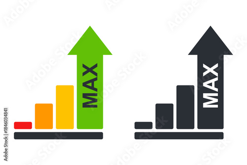 Color scale max. Flat illustration.