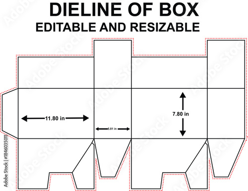 center special slotted top - crash lock dieline