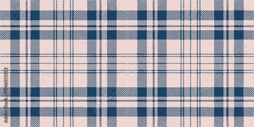 Classic navy and blush plaid pattern in a timeless design.