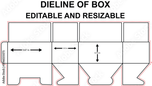 regular slotted container with snap lock bottom dieline