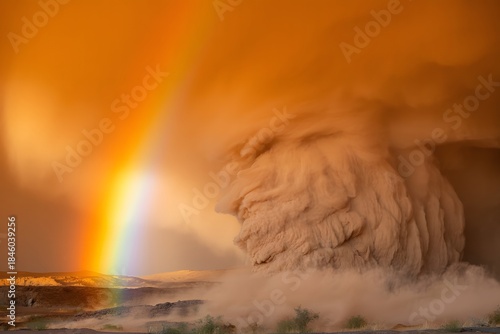 rainbow in the storm