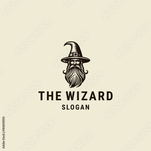 Wizard logo icon design template vector illustration