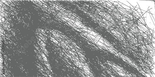 Abstract Chaotic Scribble Vector Background Grey Tangle of Lines Scratch Grunge Texture Overlay