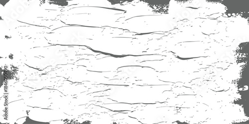 Vector rough grunge texture overlay with thick horizontal dry brush strokes and distressed borders