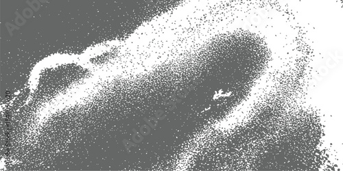 Grey and White Abstract Grunge Stipple Texture Background Distressed Noise Halftone Vector Overlay