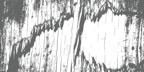 Distressed Wood Grain Grayscale Texture Overlay High Contrast Grunge Vector Background
