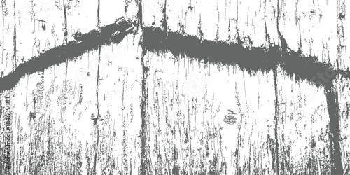 Vector Distressed Wood Texture Overlay Grunge Background High Contrast Graphic Resource with Deep Cracked Grain Detail