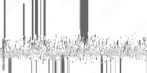 Abstract Digital Fragmentation Effect Glitch Art Background Vector