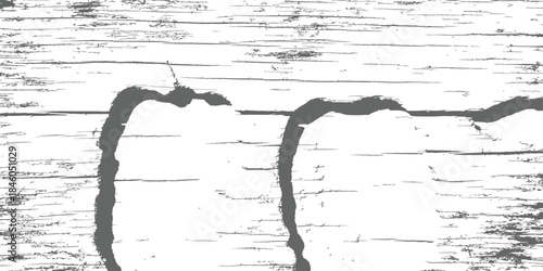 Abstract Gray Distressed Wood Texture Vector Background Overlay Grunge Pattern with Cracked Planks and Rough Grain
