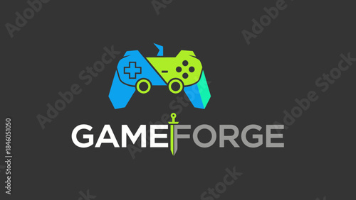 Action Game Design, Video Game Controller, Digital Art, Creative Environment, Modern Viewpoint, Gaming Concept