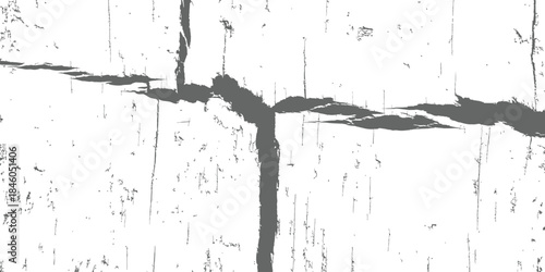 Dark Gray Grunge Cracked Texture Vector Overlay Distress Effect Abstract Background Graphic Resource