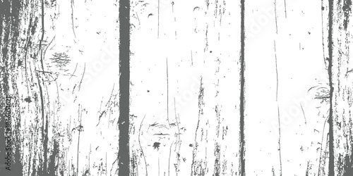 Abstract grunge wood grain texture background overlay Dark gray weathered timber plank surface distress vector illustration