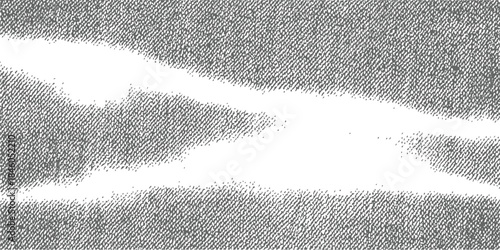Grayscale Distressed Texture Overlay with White Horizontal Rip Effect Grunge Halftone Background Vector