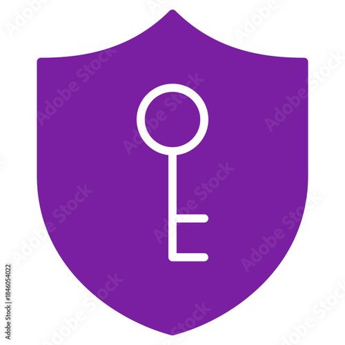 Flat Colored VPN Icon for Network Security and Privacy