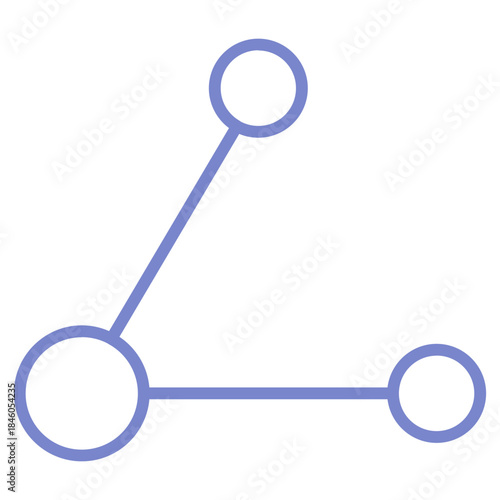 Flat Colored Network Icon for Global Connectivity and Data Access