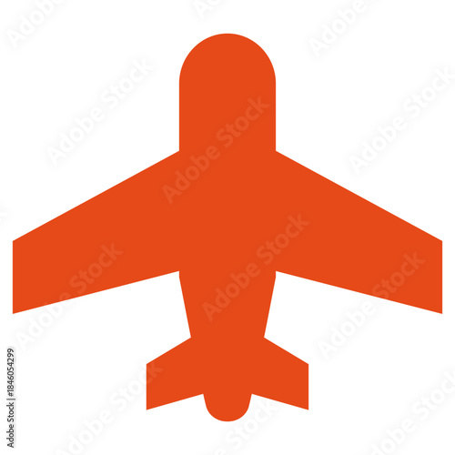 Flat Colored Airplane Mode Icon for Flight and Network Disconnection
