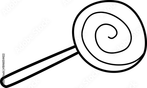 doodle illustration of lollypop