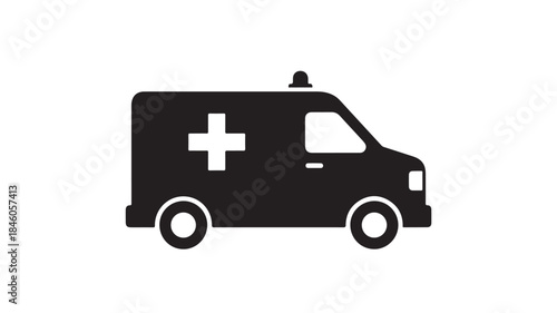 Wallpaper Mural ambulance on white background Torontodigital.ca