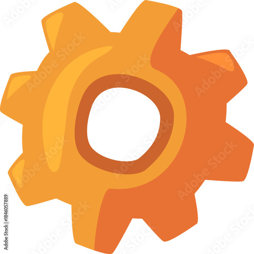vector illustration of Gear