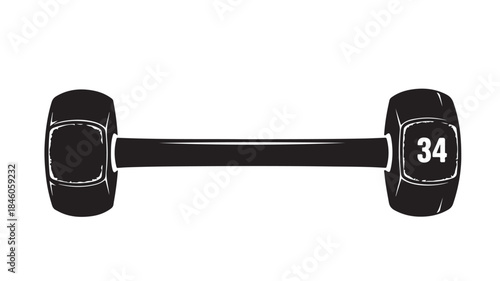 dumbbell isolated on white