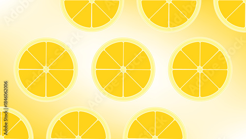 seamless pattern with lemon slices