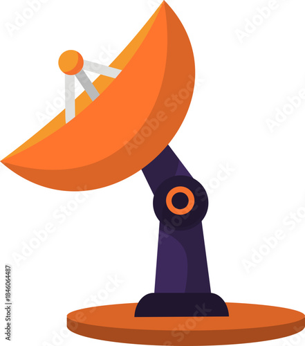 cute illustrattion of Satelite transmitter