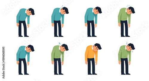 Man slumped posture showing stress and fatigue