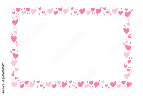 Wallpaper Mural Doodle of heart frame for valentine's day. Hand drawn heart element vector. Torontodigital.ca