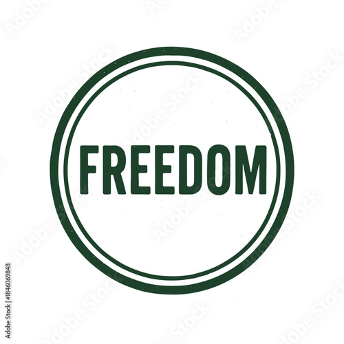 freedom icon logo seal vector on white background
Vector stamp icon