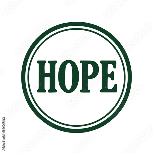hope icon logo seal vector on white background
Vector stamp icon