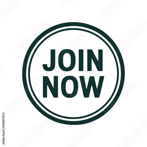 join now icon logo seal vector on white background
Vector stamp icon
