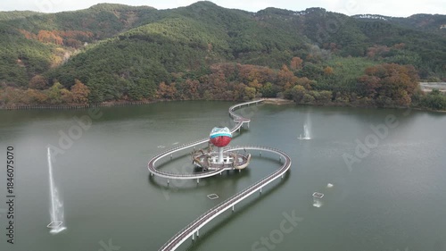 Jeongeup Mirsaem Bridge: Aerial Footage of a Modern Korean Landmark