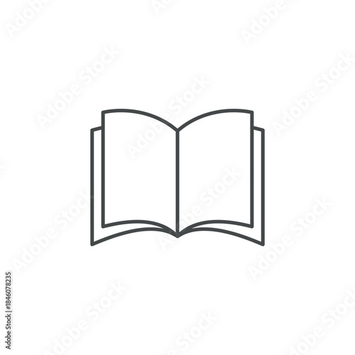 Trendy Book Education School Icon Vector Logo Template