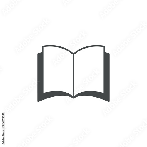 Trendy Book Education School Icon Vector Logo Template