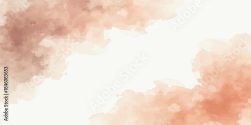 Abstract colorful smoke and clouds form a vintage watercolor texture design with a blue grunge pattern across a misty sky atmosphere