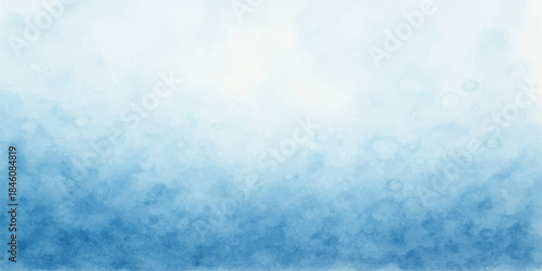 Abstract blue sky with fluffy white clouds, representing the beautiful, clear atmosphere of a bright summer day