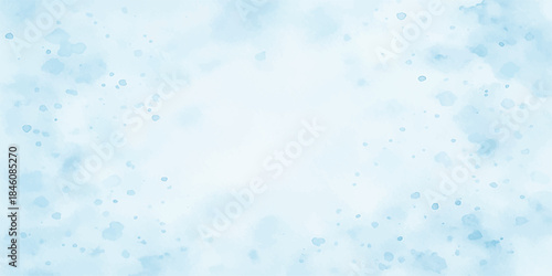 Abstract blue sky with cold light snowflake pattern and ice texture