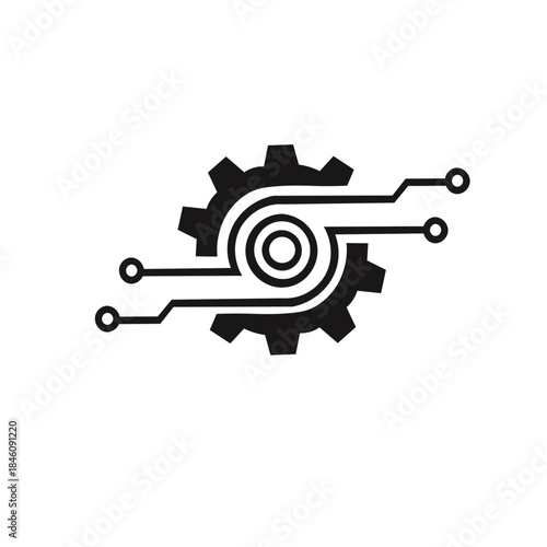 This elegant black and white floral design is ideal for decorative borders, logos, or vintage-inspired graphic designs, featuring intricate detailing and curved leaves