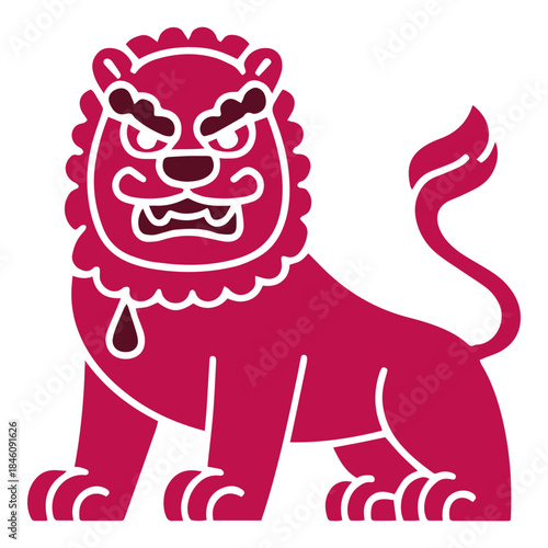 Mythical Chinese Lion Guardian