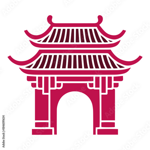 Classic Chinese Gate Entrance