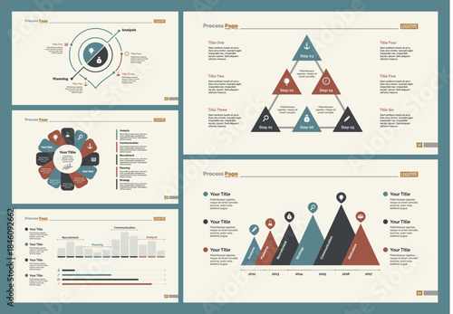 Five Training Slide Templates Set