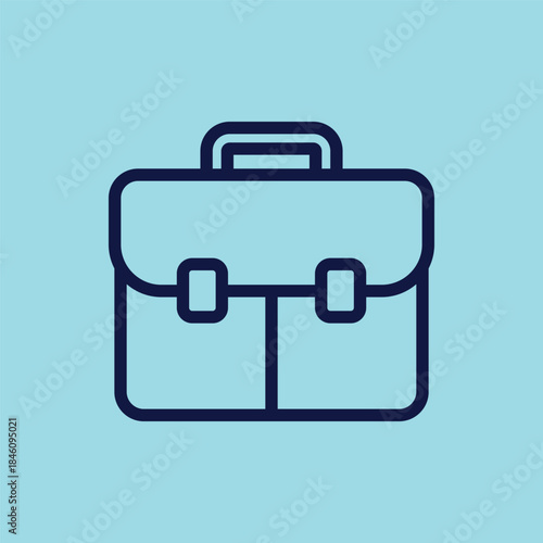 Colorful briefcase suitcase icon vector design template