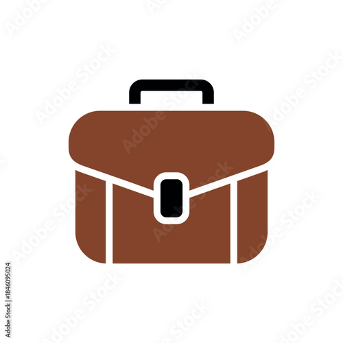 briefcase suitcase icon vector design template