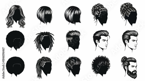 Collection of Diverse Hairstyles for Men and Women.