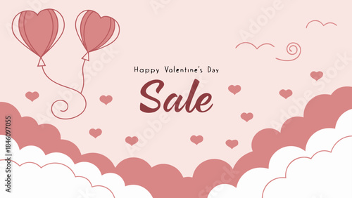 valentine card with hearts