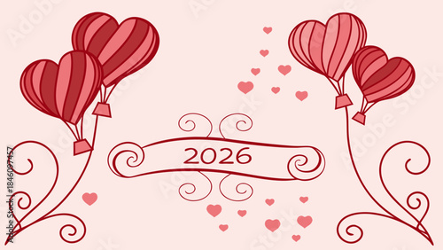 valentine card with heart