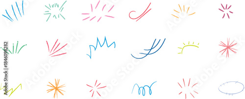 Multicolored handprint art collection