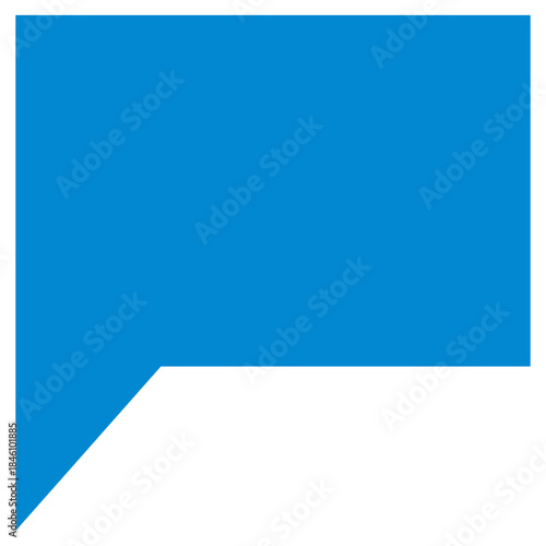 Flat Colored Comment Icon for Feedback and Social Review