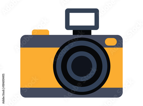 Camera Icon Set, Retro and Modern Photo Camera Symbols Isolated Vector Illustration.