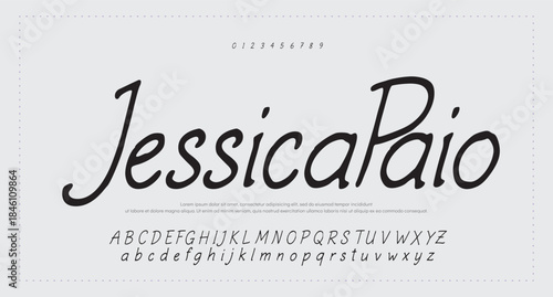 Font Signature script lettering font 